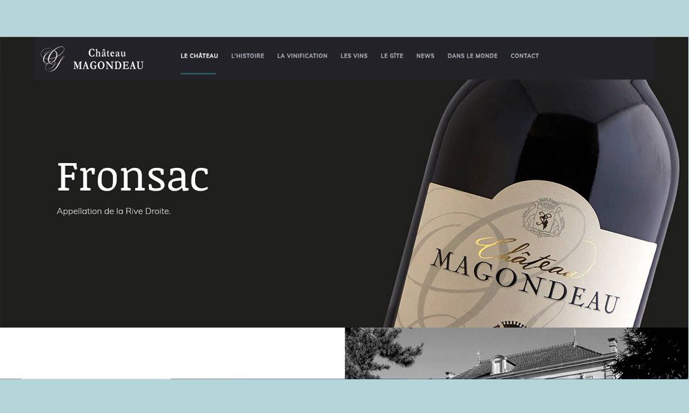 site internet bordeaux vins fronsac chateau magondeau